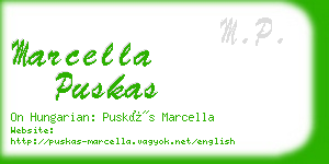 marcella puskas business card